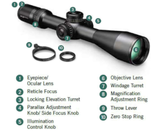 Vortex Strike Eagle 3-18x44mm EBR-7C MRAD Scope 