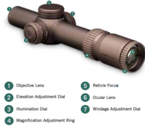 Vortex Razor Gen III 1-10x24mm EBR-9 BDC MOA Reticle